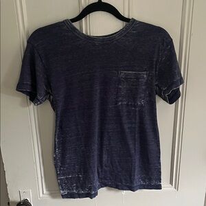 Casual Indigo Tee with Pocket